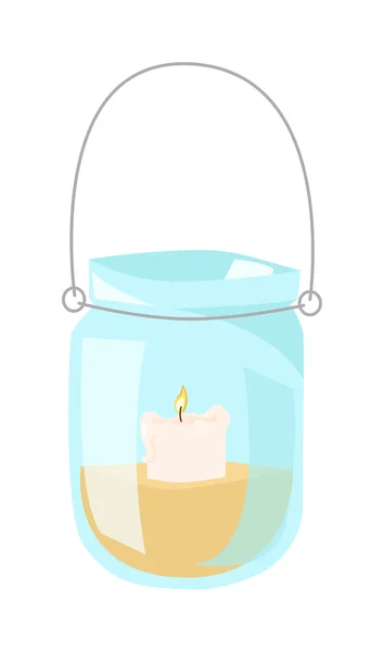 非常に熱い蝋燭フラット図 — ストックベクタ