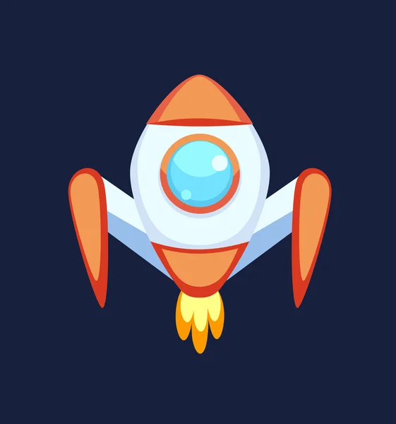 Raket vector iconen geïsoleerd — Stockvector