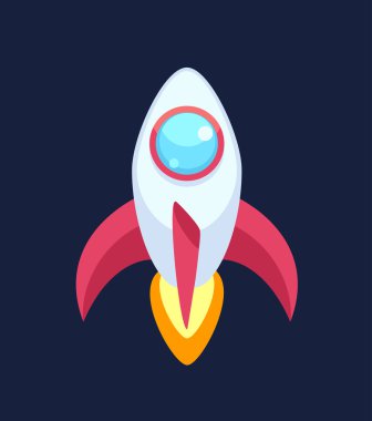Roket vektör simgeler izole