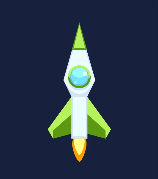 Cohete vector iconos aislados — Vector de stock