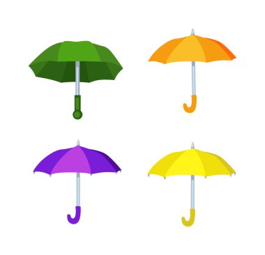 Şemsiye vektör izole simgesi