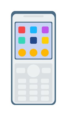 Akıllı telefon illüstrasyon simgesi