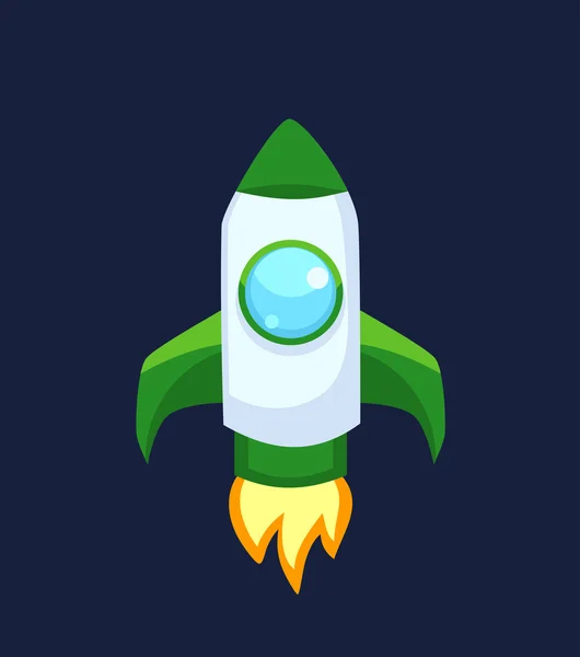Raket vector iconen geïsoleerd — Stockvector