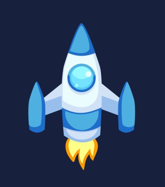 Roket vektör simgeler izole