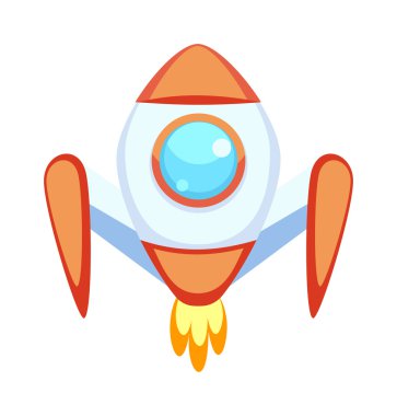 Roket vektör simgeler izole