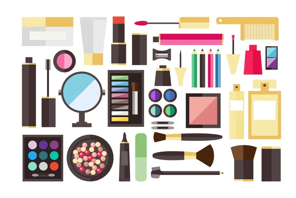 Beauty cosmetic icons Vector Graphics
