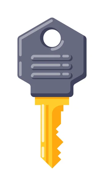 Vintage key vector isolated icon — Stock Vector