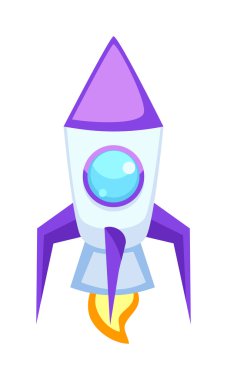 Roket simgeleri yalıtılmış