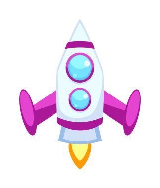 Roket vektör simgeler izole