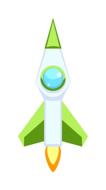 Roket simgeleri yalıtılmış