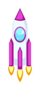 Roket simgeleri yalıtılmış