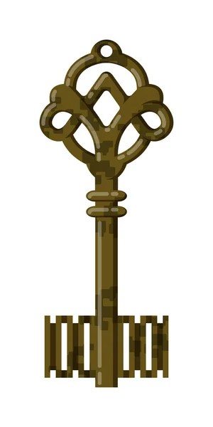 Vintage Schlüssel Vektor isoliertes Symbol — Stockvektor