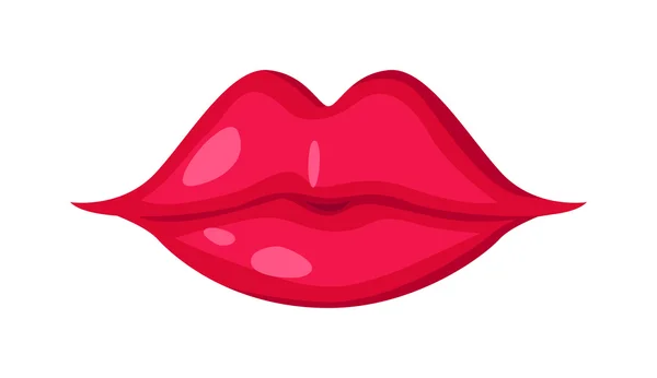 Mujer labios aislado vector — Vector de stock