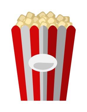 Patlamış mısır kutusu vektör