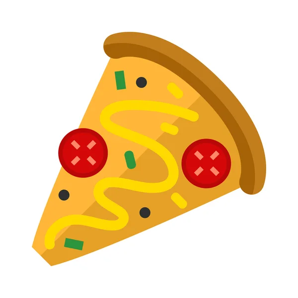 Ikona plasterka pizzy — Wektor stockowy