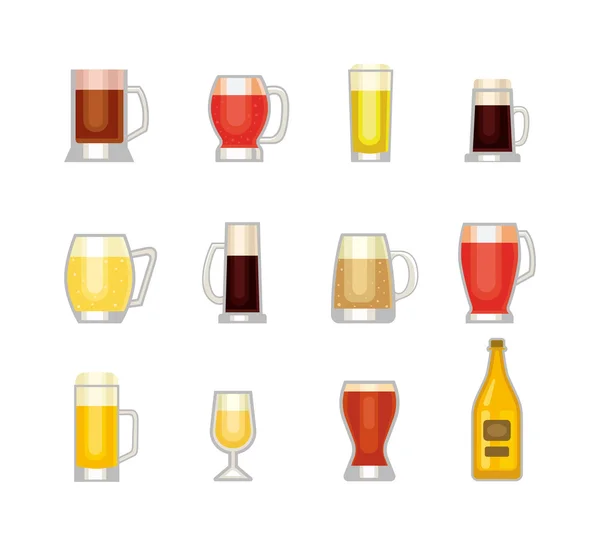 Bier vector cup — Stockvector