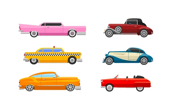 Vehículo vectorial coche retro — Vector de stock