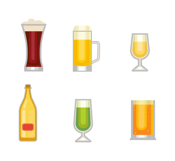 啤酒向量杯 — 图库矢量图片