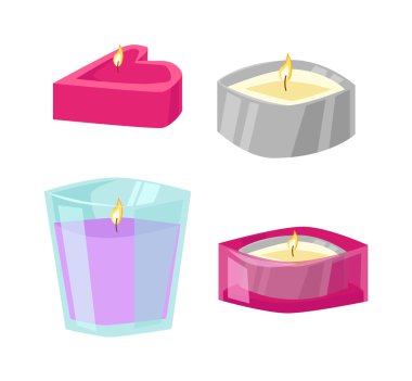 Aroma mum vektör çizim