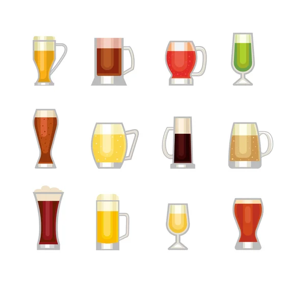 Bier vector cup — Stockvector