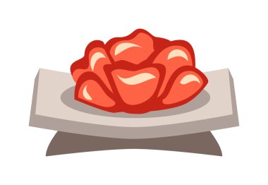 Suşi yemek vektör izole