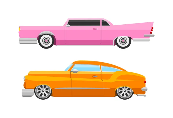 Vehículo vectorial coche retro — Vector de stock