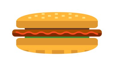 Hamburger ve sandviç lokanta vektör.