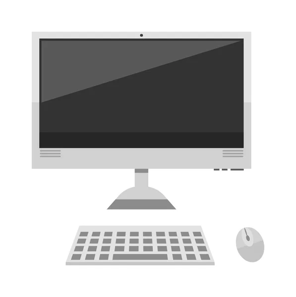 Computador desktop Vector — Vetor de Stock