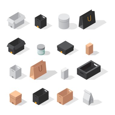 Farklı kutu vektör simgeler