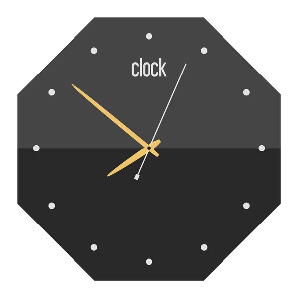 Klok gezicht horloge vectorillustratie — Stockvector