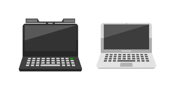 現代のラップトップ コンピューター — ストックベクタ