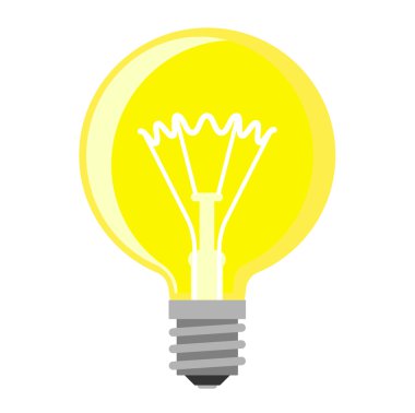 Lamba ampul vektör çizim.