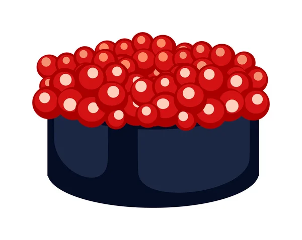 Sushi vector de alimentos aislados — Vector de stock