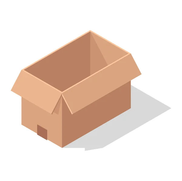 Mover ilustración de vector caja de servicio — Vector de stock