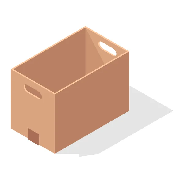 Mover ilustración de vector caja de servicio — Vector de stock