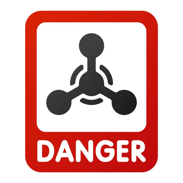 Піктограма знака попередження про небезпеку — стоковий вектор