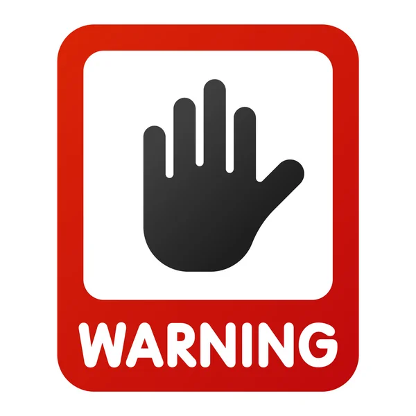 Niebezpieczeństwo ostrzeżenie uwagę ikonę Podpisz — Wektor stockowy