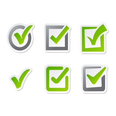 Onay kutusunu simgeler kümesi vektör.