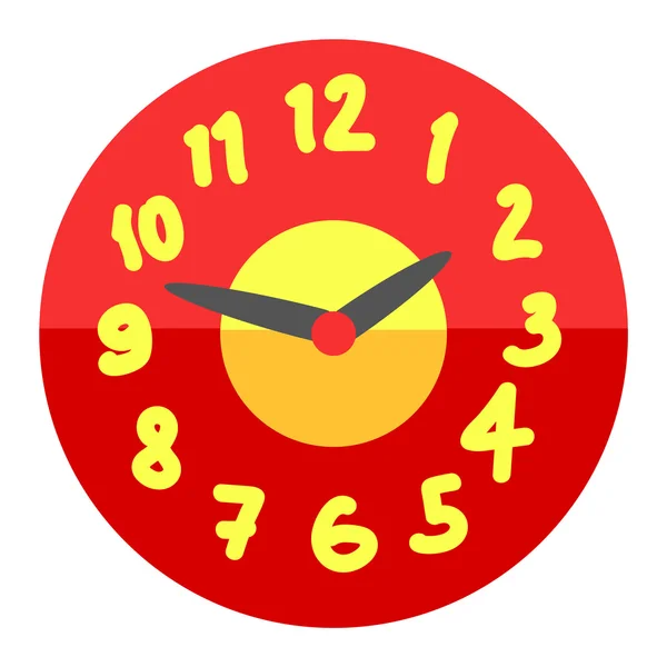 Clock face watch vector illustration — Stock Vector
