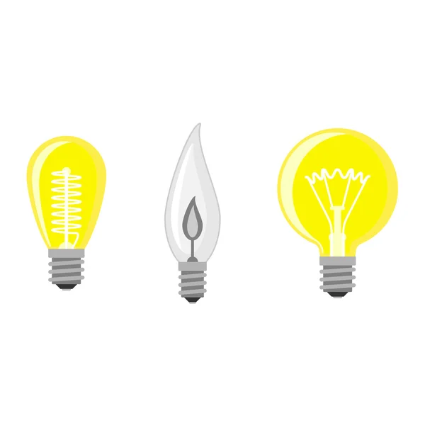 Lamp light bulb vector illustration. — Stock Vector