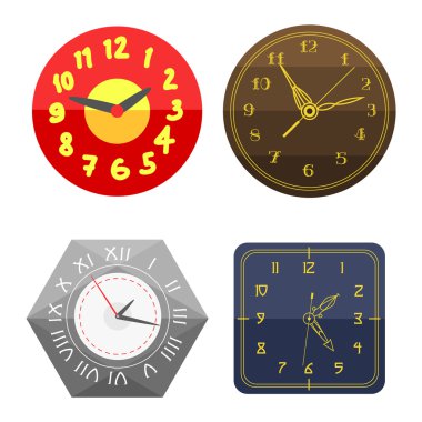 Saat yüzü izle vektör çizim