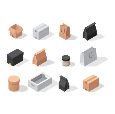 Farklı kutu vektör simgeler