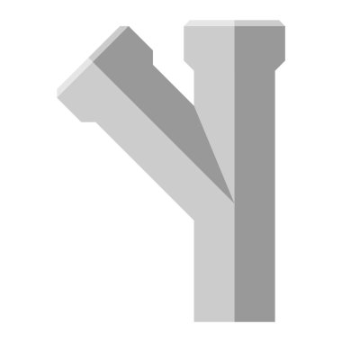 Su boruları izole simgeler vektör.