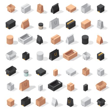 Farklı kutu vektör simgeler