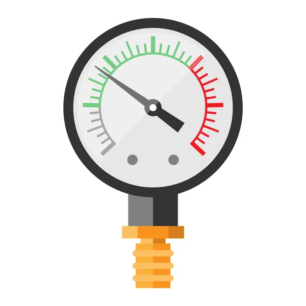 Manômetro sensor de pressão isolado —  Vetores de Stock