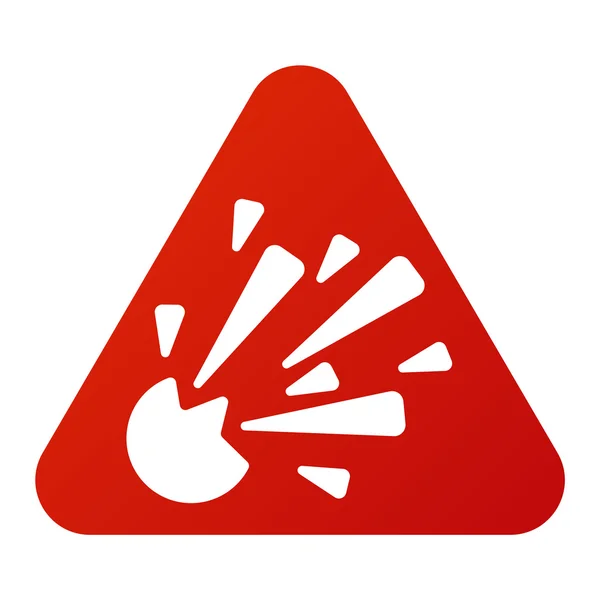 Tehlike uyarı dikkat işareti simgesi — Stok Vektör