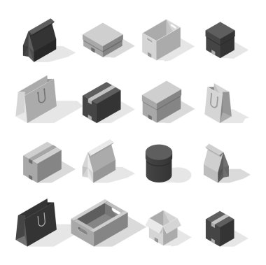 Servis kutusu vektör çizim hareket