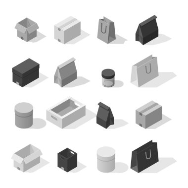 Farklı kutu vektör simgeler