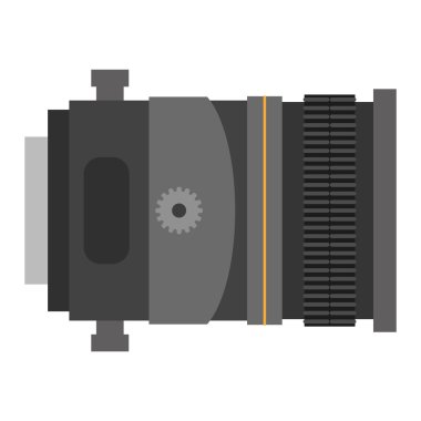 Fotoğraf optik lensler vektör simgesi