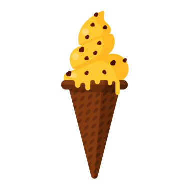 İzole dondurma simge kümesi